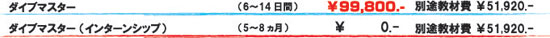 料金表_Cカード(ライセンス取得)